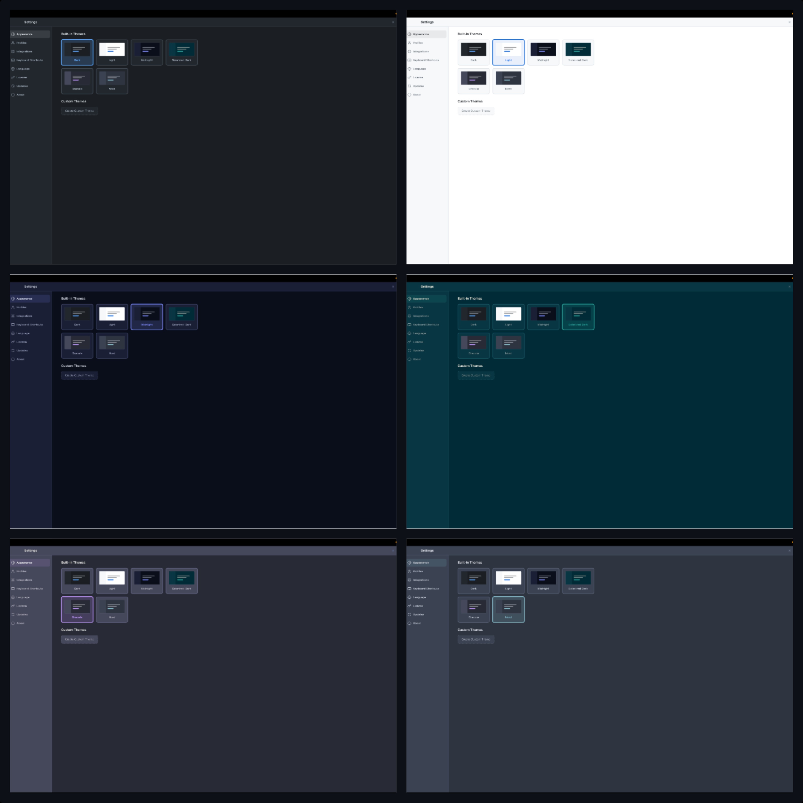 GitSquid built-in themes